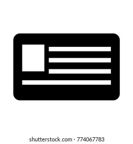  id Glyph icon