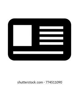  id Glyph icon