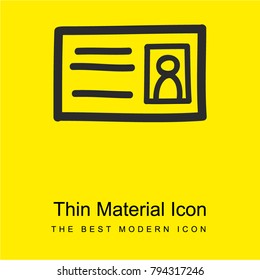 Id hand drawn symbol bright yellow material minimal icon or logo design