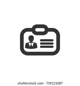 Id icon. Business, human resource sign. Looking for talent. Search man vector icon. Job search icon on white background