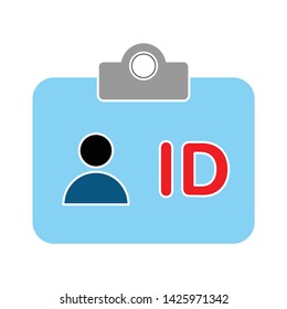 id icon. flat illustration of id vector icon for web