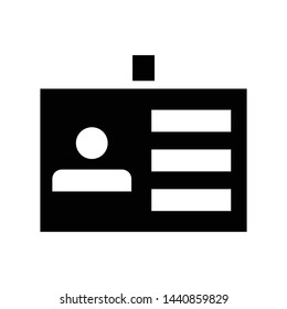 id icon. flat illustration of id vector icon for web. Perfect use for website, design, pattern, etc.