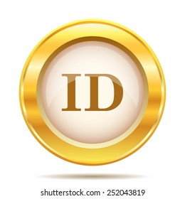 ID icon. Internet button on white background. EPS10 vector. 