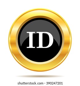 ID icon. Internet button on white background. EPS10 vector.