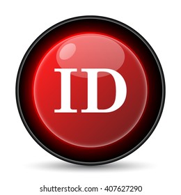 ID icon. Internet button on white background. EPS10 vector
