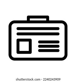 ID-Symbol oder Logo einzeln auf Zeichen, Vektorgrafik - hochwertige Vektorsymbole in schwarzem Stil
