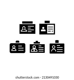Id Icon Set Vector Symbol Design Illustration