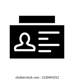 Id Icon Vector Symbol Design Illustration