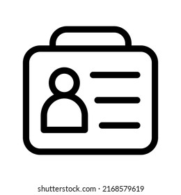 Id Icon Vector Symbol Design Illustration