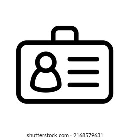 Id Icon Vector Symbol Design Illustration