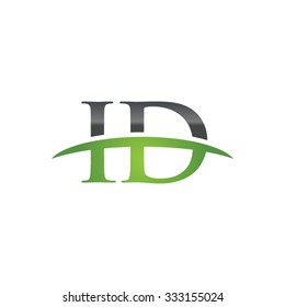 ID initial company green swoosh logo