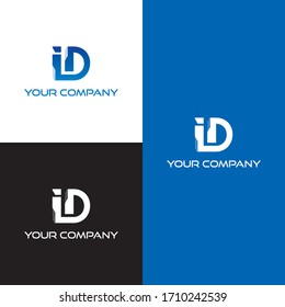 ID initial icon logo design template vector eps 10