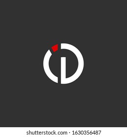 ID initial letter logo design template vector.