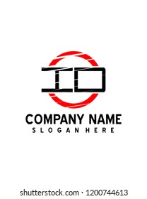 ID  Initial logo with circle template vector