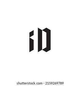 Identificar las letras iniciales del logotipo en un diseño profesional de alta calidad que se imprimirán bien en cualquier medio de impresión