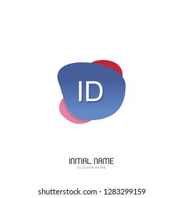 ID Initial logo template vector