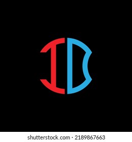 ID letter logo creative design with vector graphic, Abc simple and modern logo design.