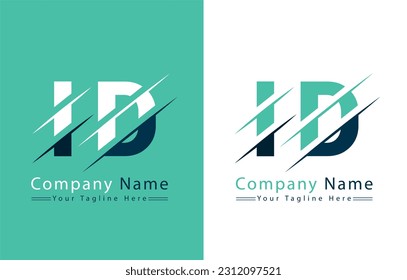 Concepto de diseño del logotipo de la carta de identificación. Ilustración del logotipo del vector