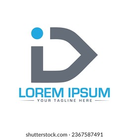 ID letter logo design creative logo design