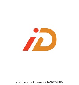  ID Letter logo design vector