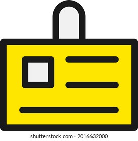 Id Line Filled Vector Icon Design
