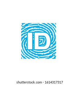 ID logo design simple modern template