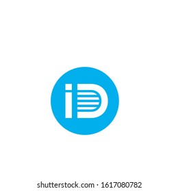 id logo design simple modern template