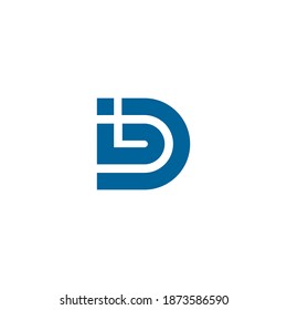 logotipo id moderno y minimalista