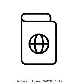 ID, Passport icon design template