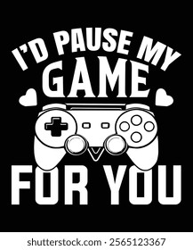 I'D Pause My Game For You, Graphic Design