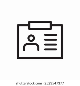 id perconal card icon sign vector