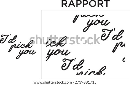 Id pic you vector and rapport