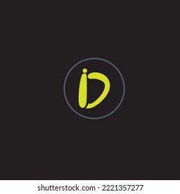 ID Simple Style Initial Letters logo  Vector