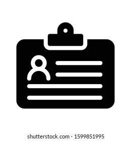 id vector glyph flat icon 