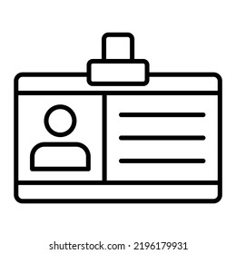 ID vector icon. Can be used for printing, mobile and web applications.