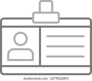 ID vector icon. Can be used for printing, mobile and web applications.