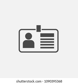 ID vector icon personal identity