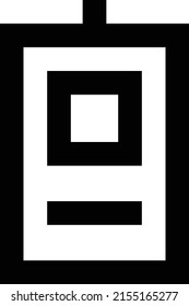 ilustración de id Vector en un fondo transparente.Símbolos de calidad premium.Icono vectorial de trazo para el concepto y el diseño gráfico.