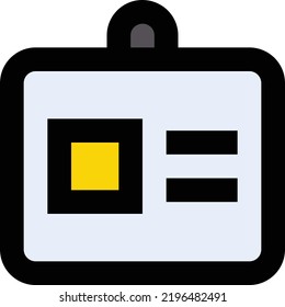 ID Vector illustration on a transparent background.Premium quality symmbols.Stroke vector icon for concept and graphic design.