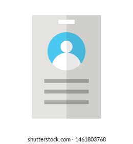 ID verfication icon. Flat illustration colored vector isolated icons of Retail ecommerce icon set for web