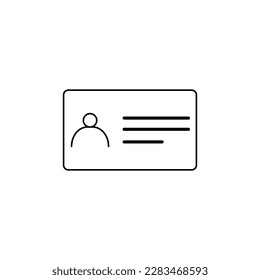 ID and Verification Related Vector Line Icons