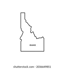 Idaho map icon. Idaho icon vector