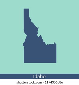 Idaho map vector