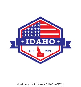 Idaho Map Vector , Country Logo