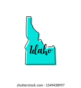 Idaho Map Vector Design Template