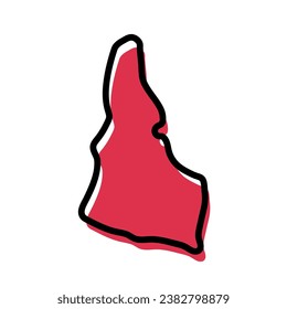 Idaho map vector illustration. Us state map.