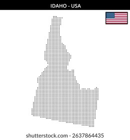 Idaho raster map with clear regions