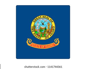 Idaho Square Flag
