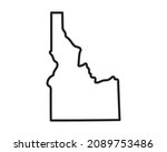 Idaho state icon. Pictogram for web page, mobile app, promo. Editable stroke.
