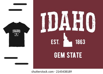 Idaho State T Shirt Design